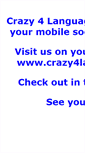 Mobile Screenshot of crazy4languages.com